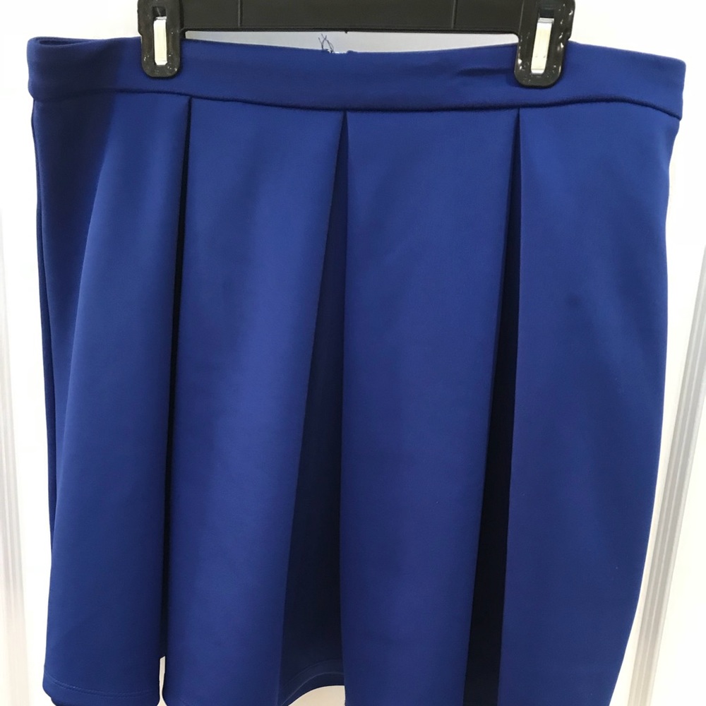 Navy Blue Skater Skirt